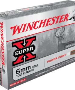 WINCHESTER SUPER-X AMMUNITION 6MM REMINGTON 100 GRAIN POWER-POINT